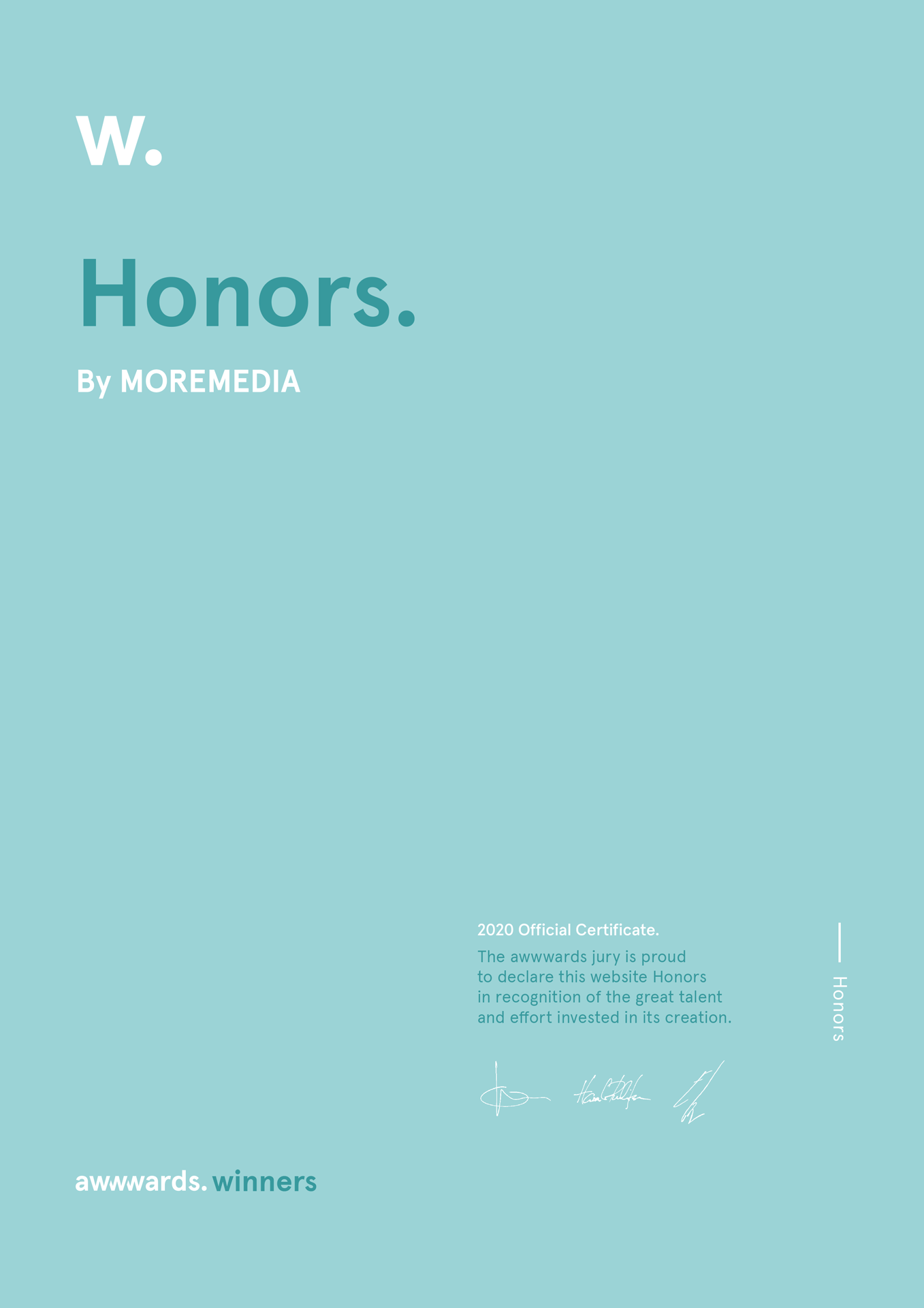 moremedia award honors