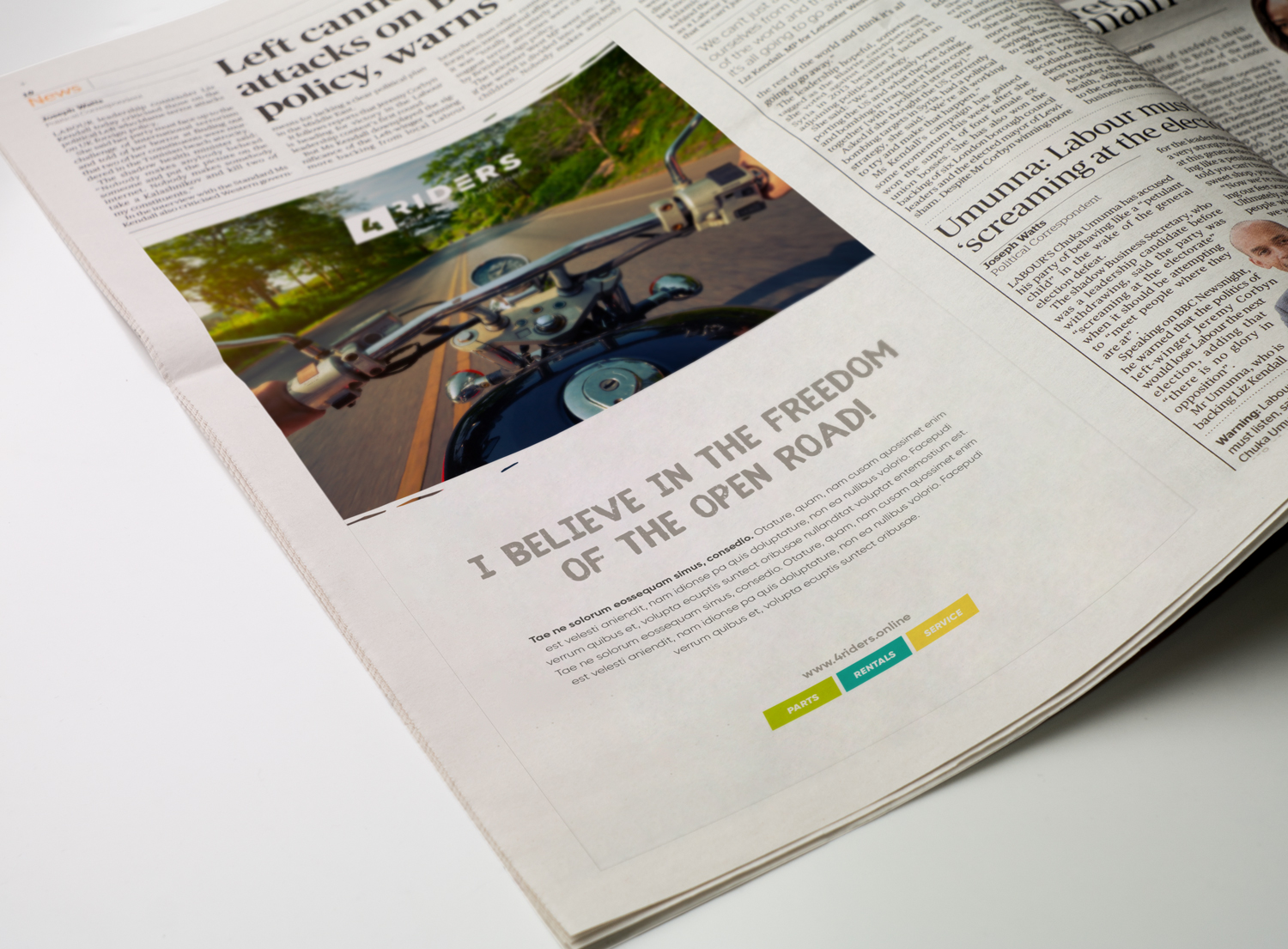 Corporate Design für 4Riders - eine Marke von Schumoto - Werbeagentur Moremedia®