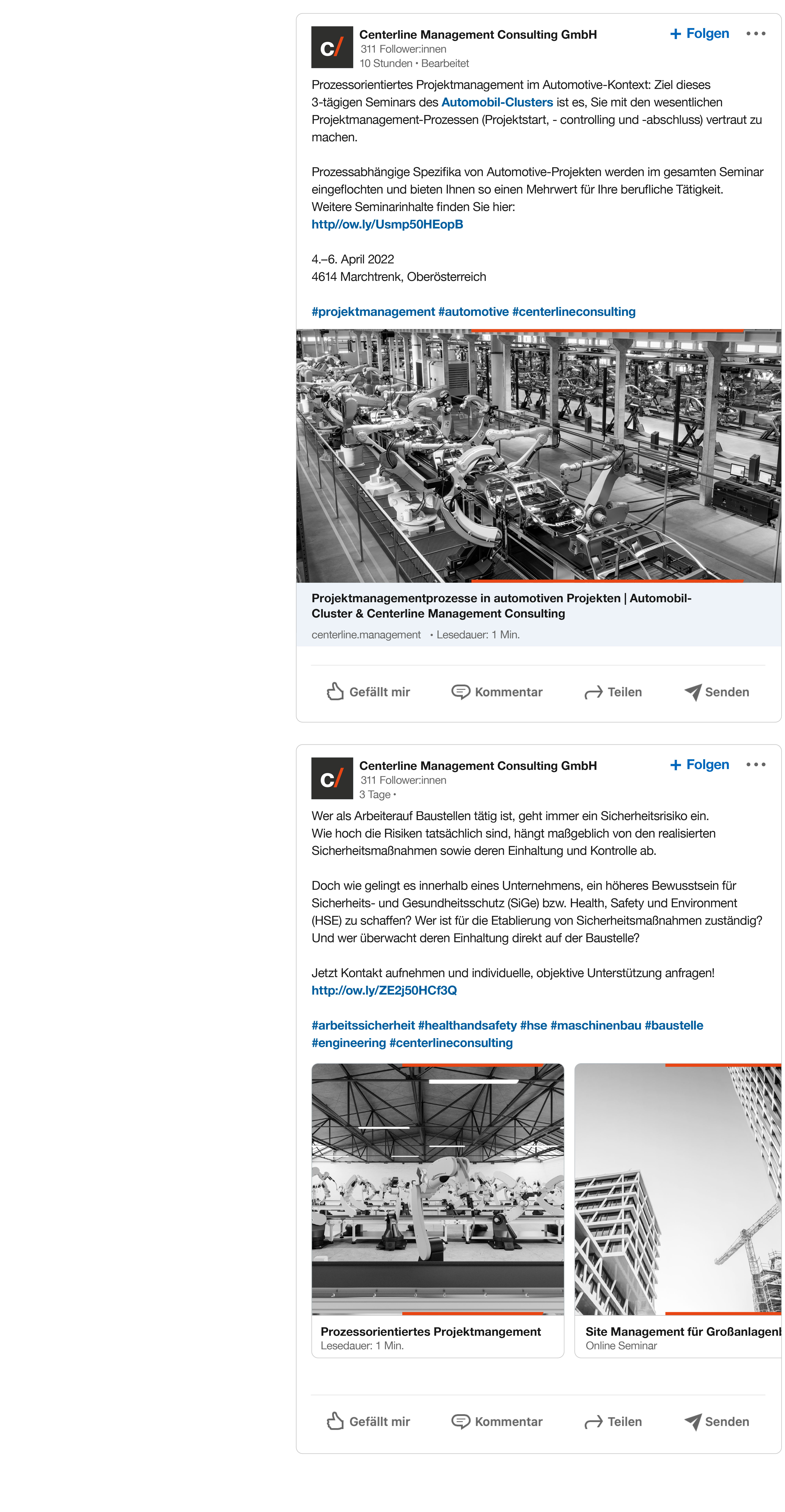 centerline socmed feed 2 moremedia werbeagentur linz