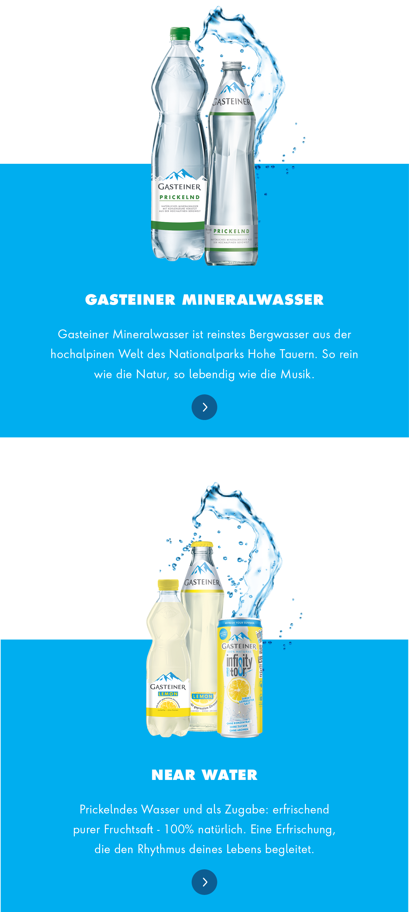 gasteiner minerl auswahl mobil neu