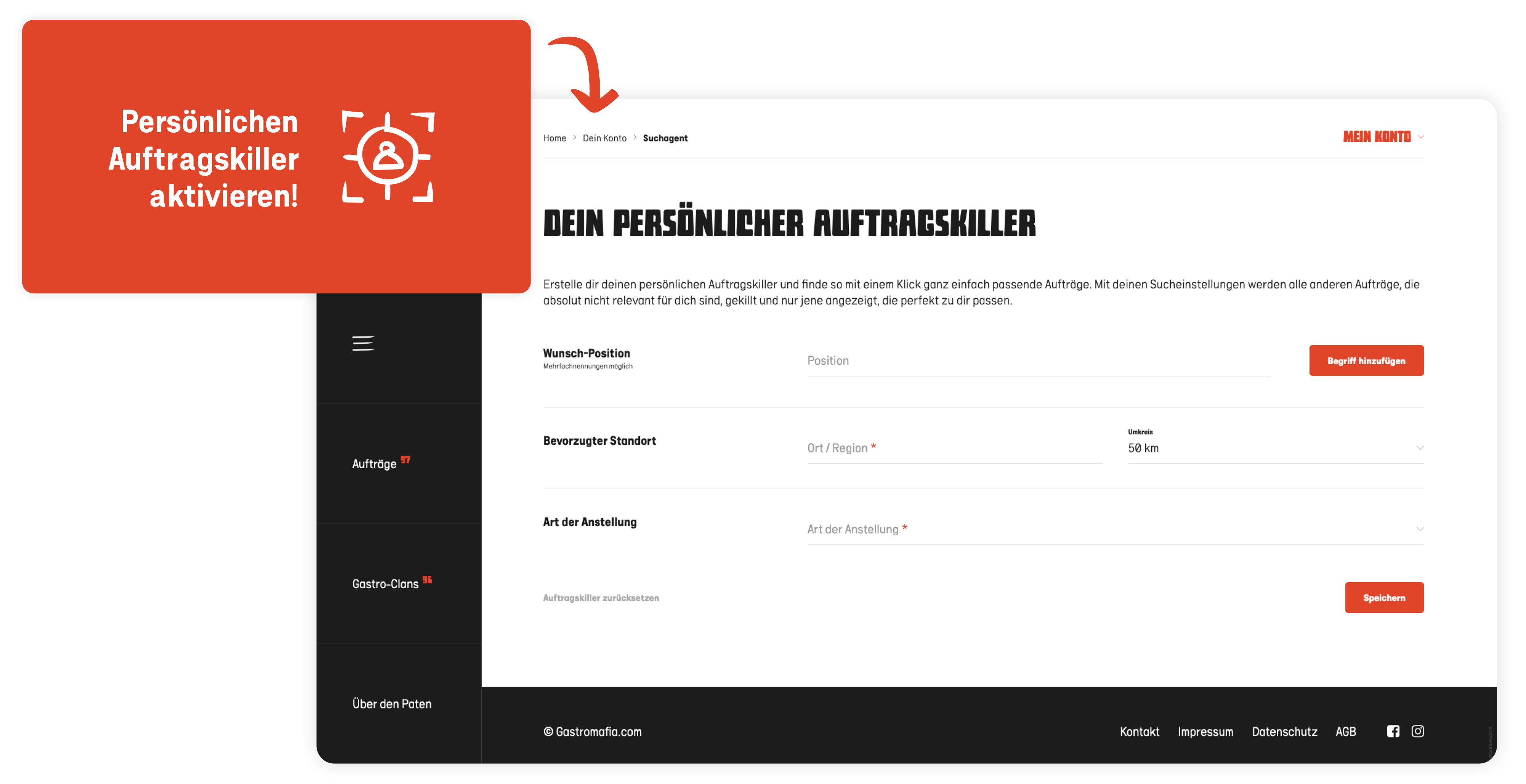 gastromafia website 7 moremedia werbeagentur linz