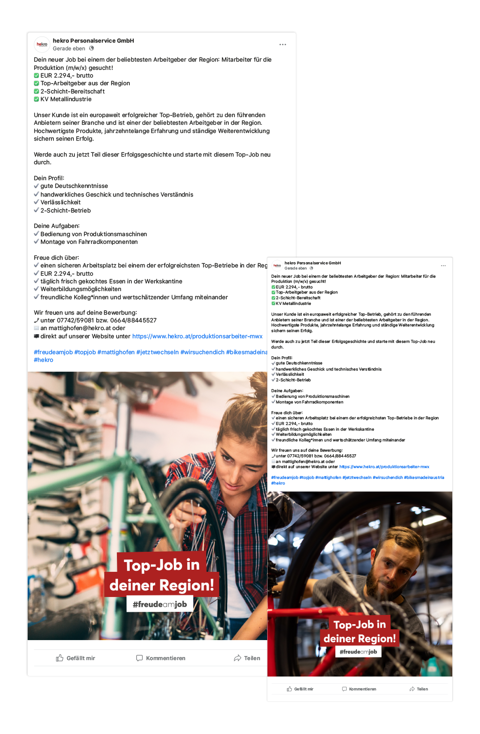 hekro – Crossmedia Recruiting Kampagne | MOREMEDIA®