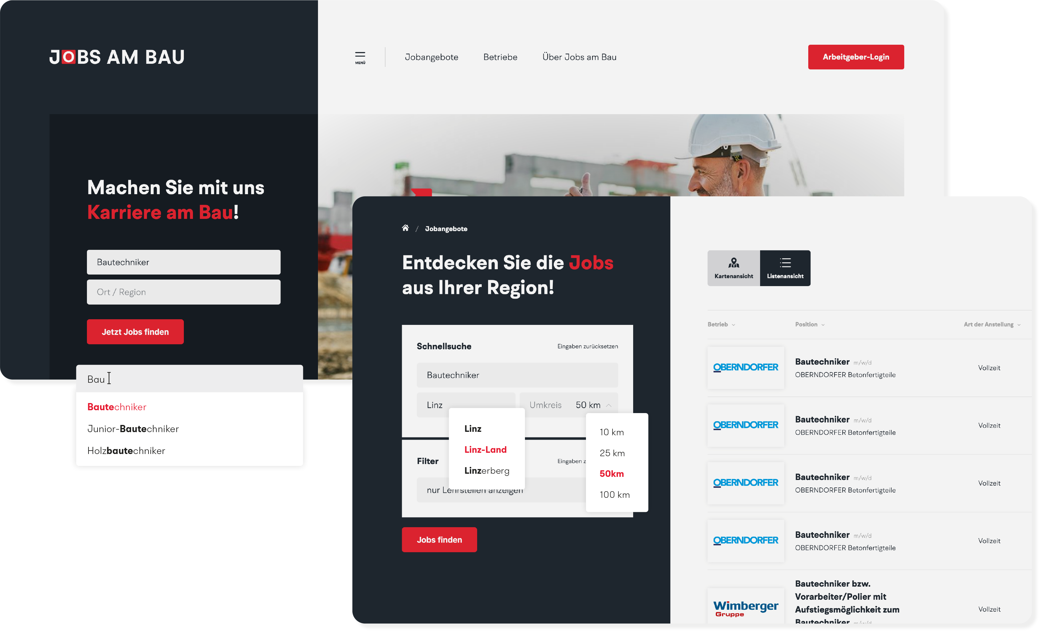 Jobs am Bau – Das neue Bau-Jobportal Österreichs | MOREMEDIA®