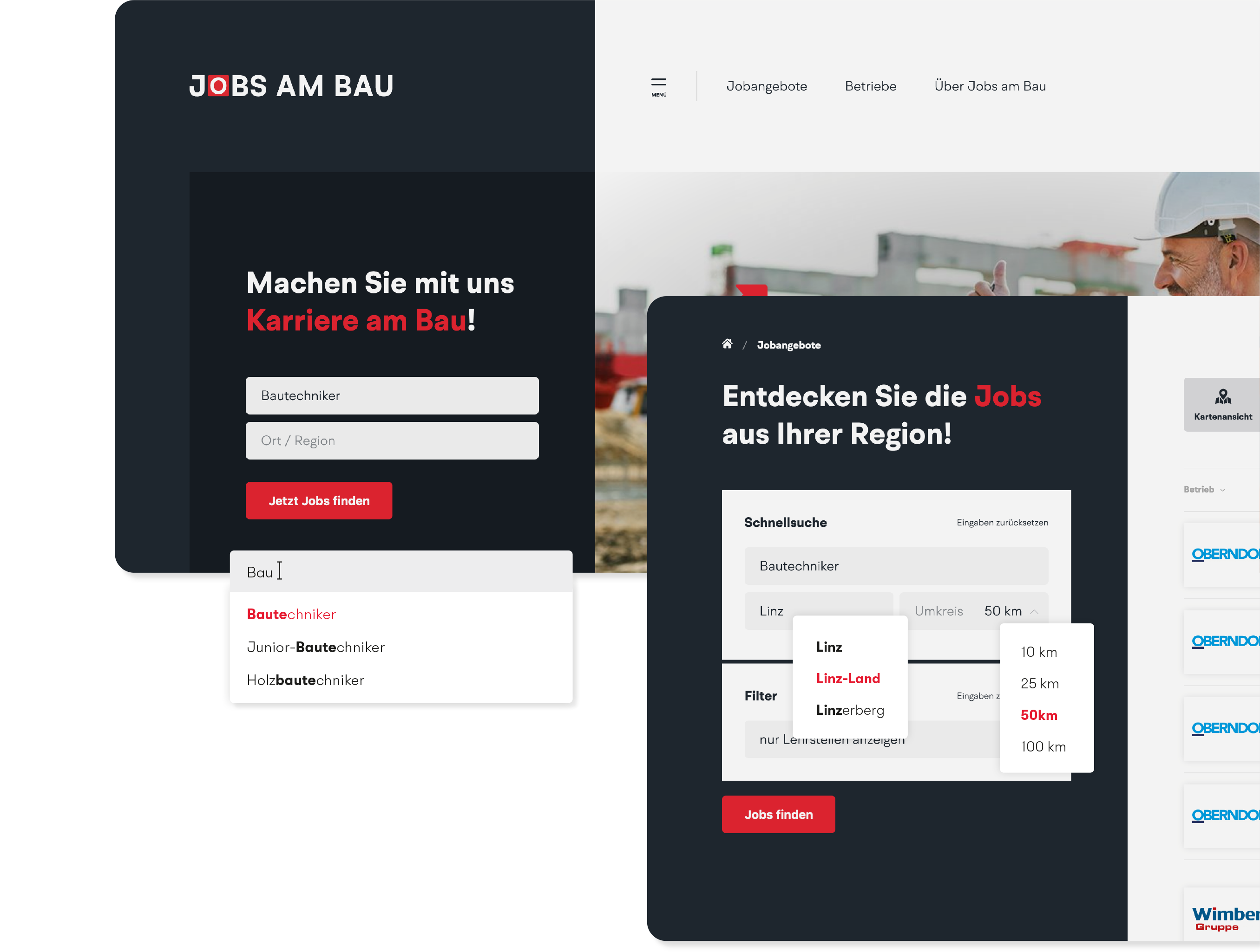 Jobs am Bau – Das neue Bau-Jobportal Österreichs | MOREMEDIA®