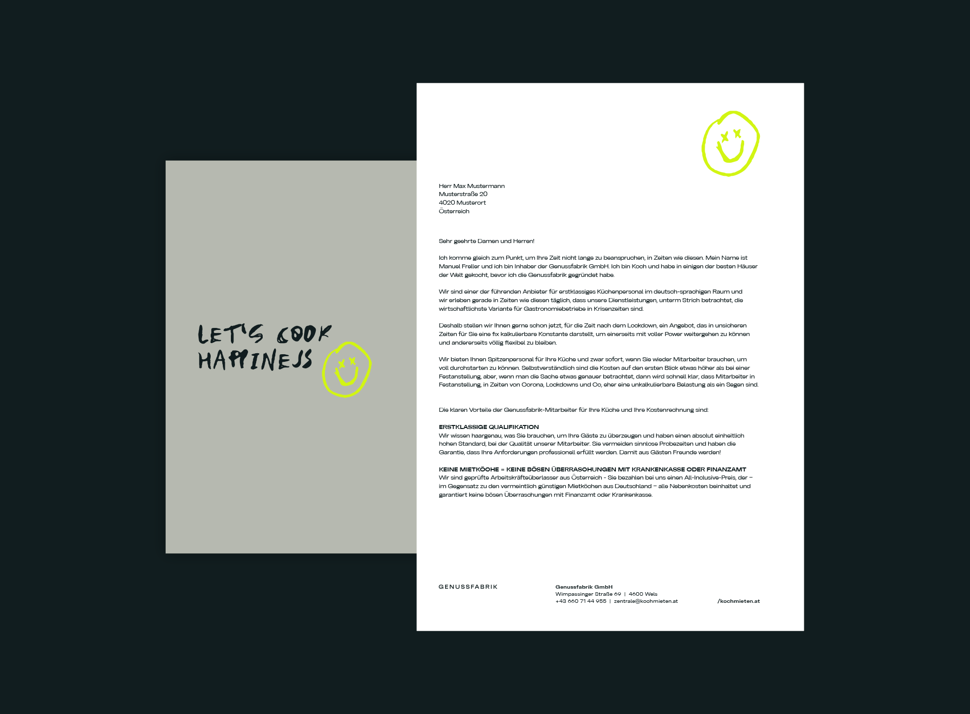 Genussfabrik – Corporate Design Refresh und Website | MOREMEDIA®