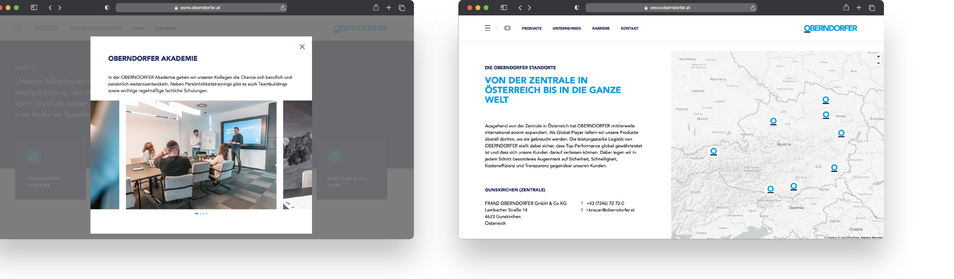 OBERNDORFER – Neue Website für den Pionier im Bereich Betonfertigteile | MOREMEDIA®