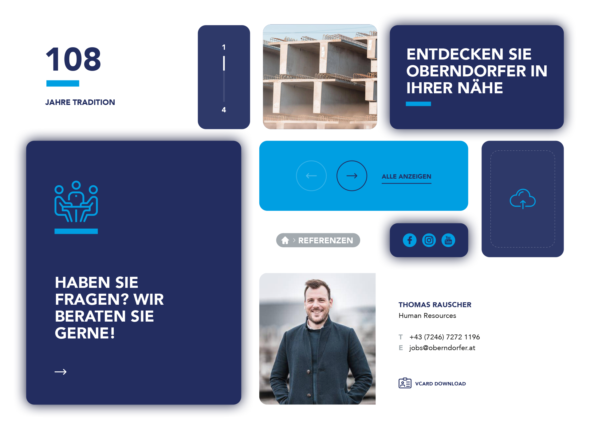 OBERNDORFER – Neue Website für den Pionier im Bereich Betonfertigteile | MOREMEDIA®
