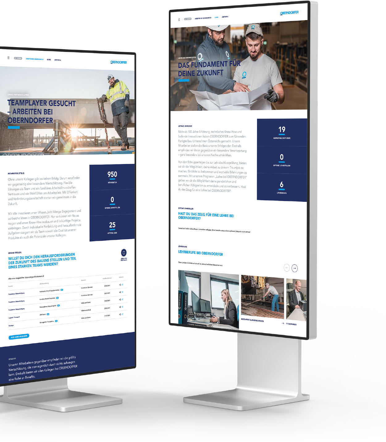 OBERNDORFER – Neue Website für den Pionier im Bereich Betonfertigteile | MOREMEDIA®