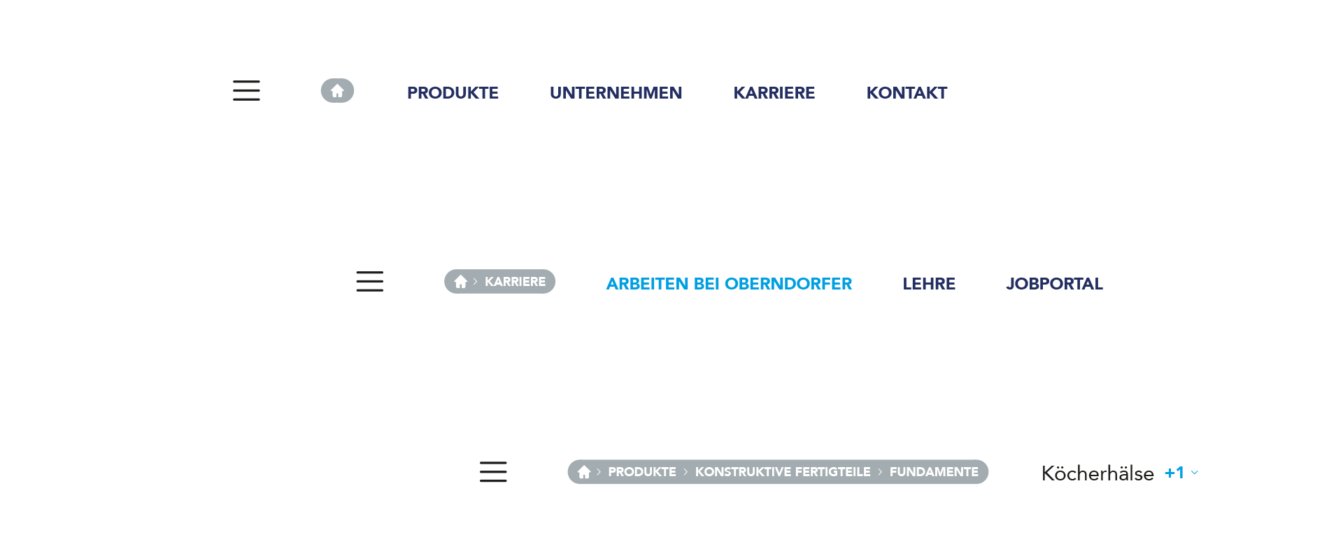 OBERNDORFER – Neue Website für den Pionier im Bereich Betonfertigteile | MOREMEDIA®