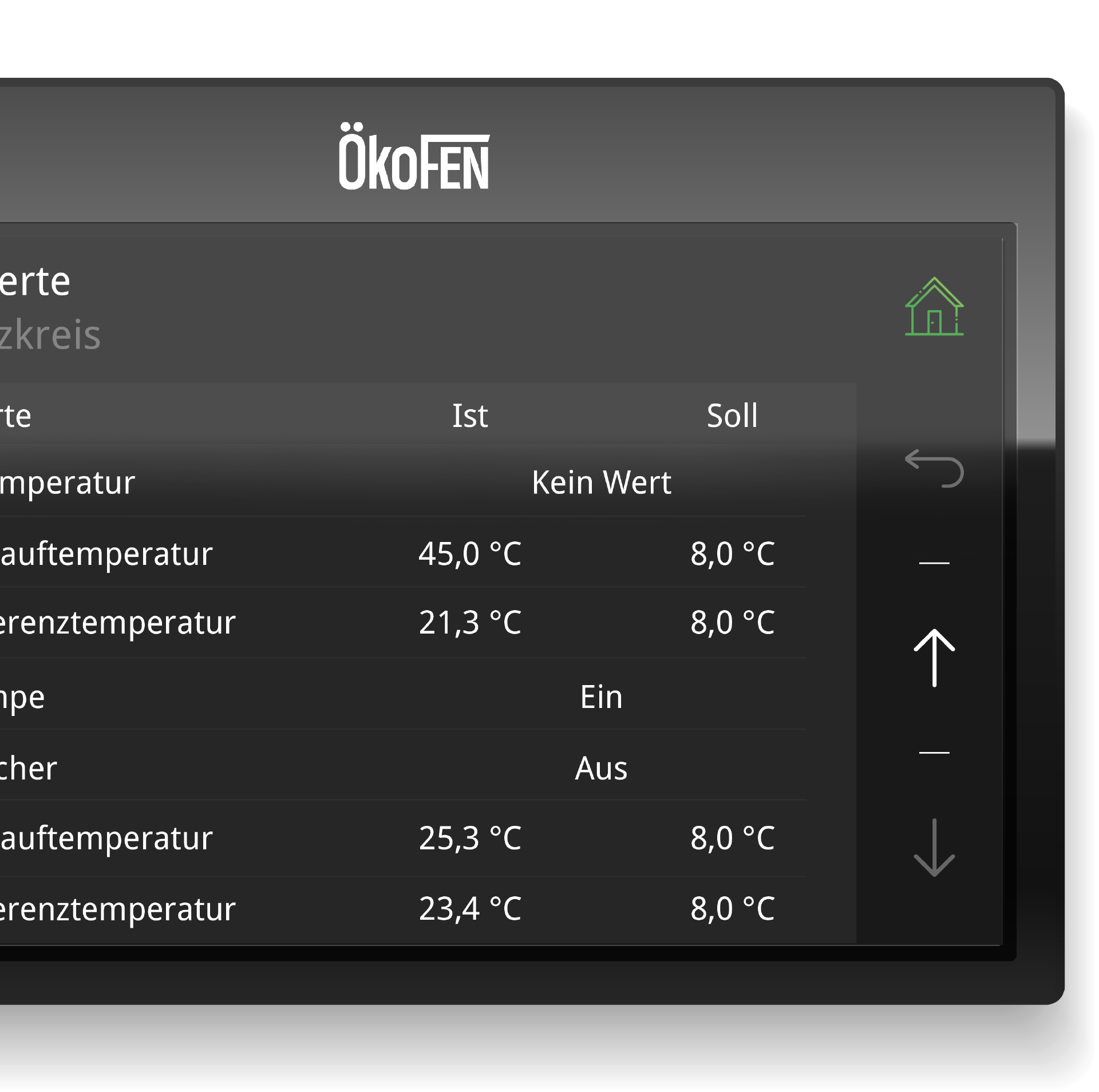 UI/UX für ÖkoFEN Touchpanels