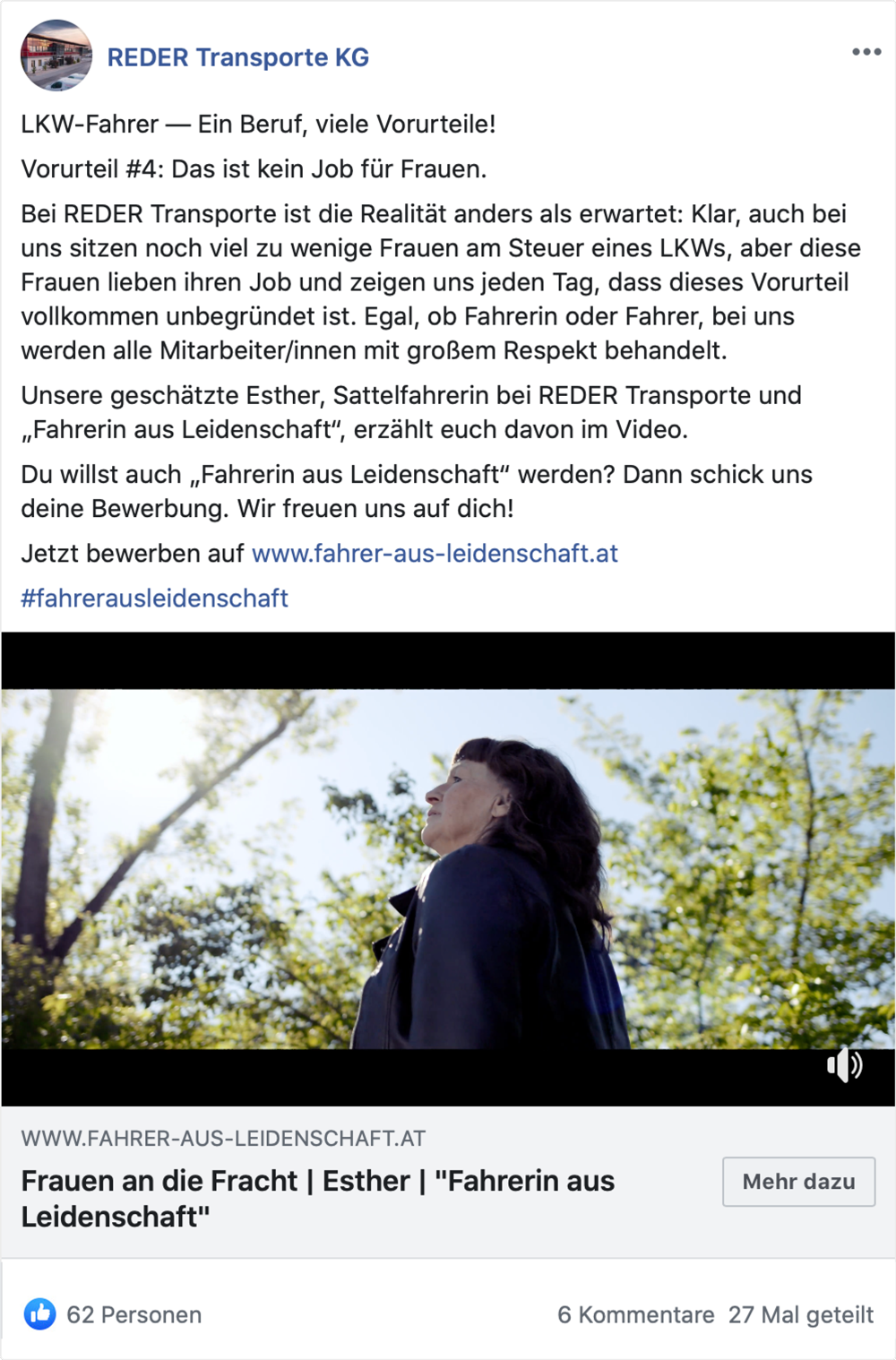 reder transporte social media 2 moremedia werbeagentur linz