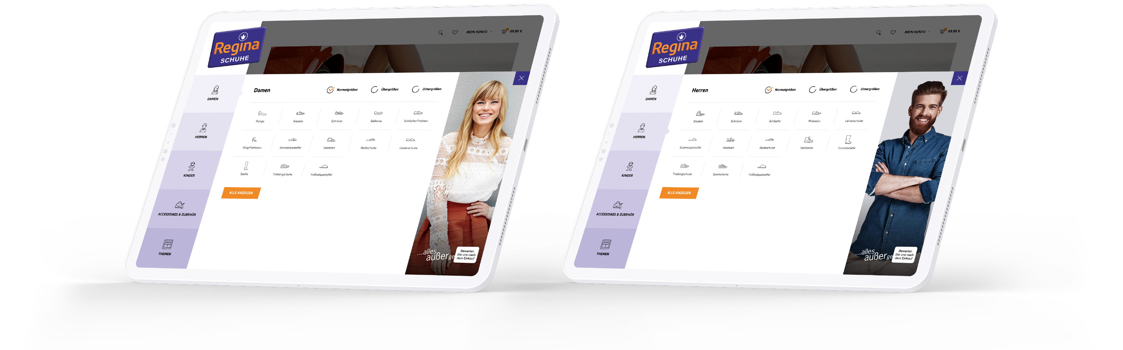 regina schuhe website 13 moremedia werbeagentur linz