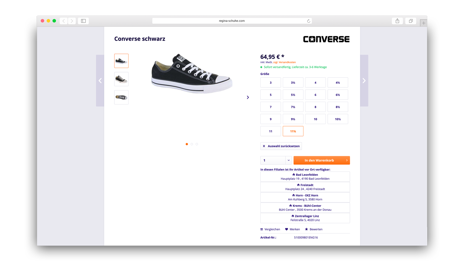 regina schuhe website vorher 2 moremedia werbeagentur linz