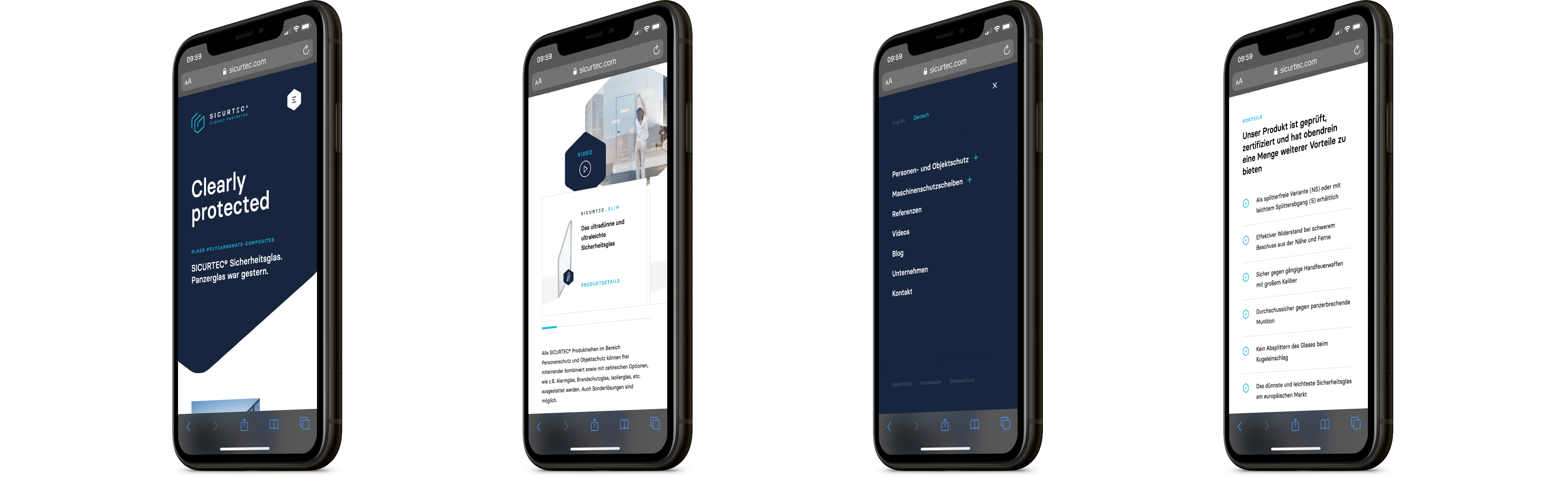 sicurtec website iphone 1 moremedia werbeagentur linz