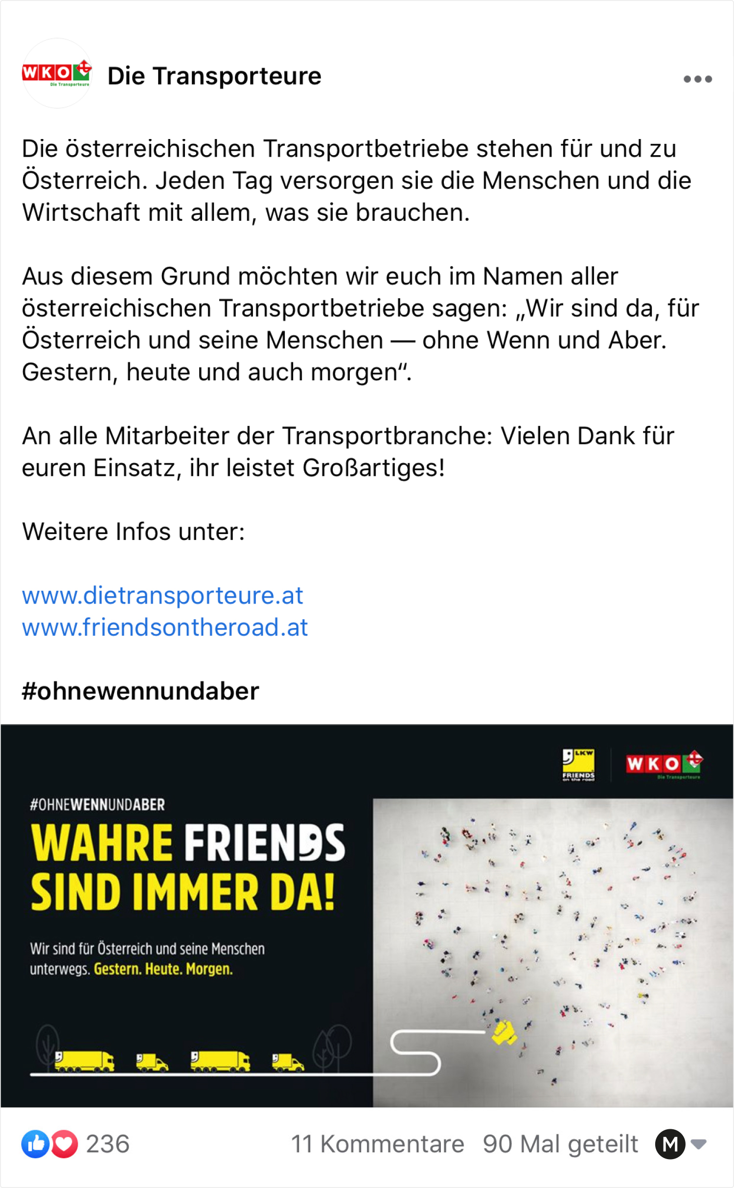 Social Media Kampagne Friends on the Road für die Wirtschaftskammer Österreich