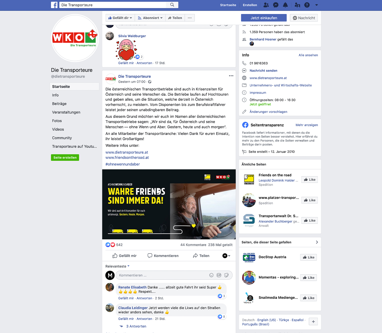 Social Media Kampagne Friends on the Road für die Wirtschaftskammer Österreich