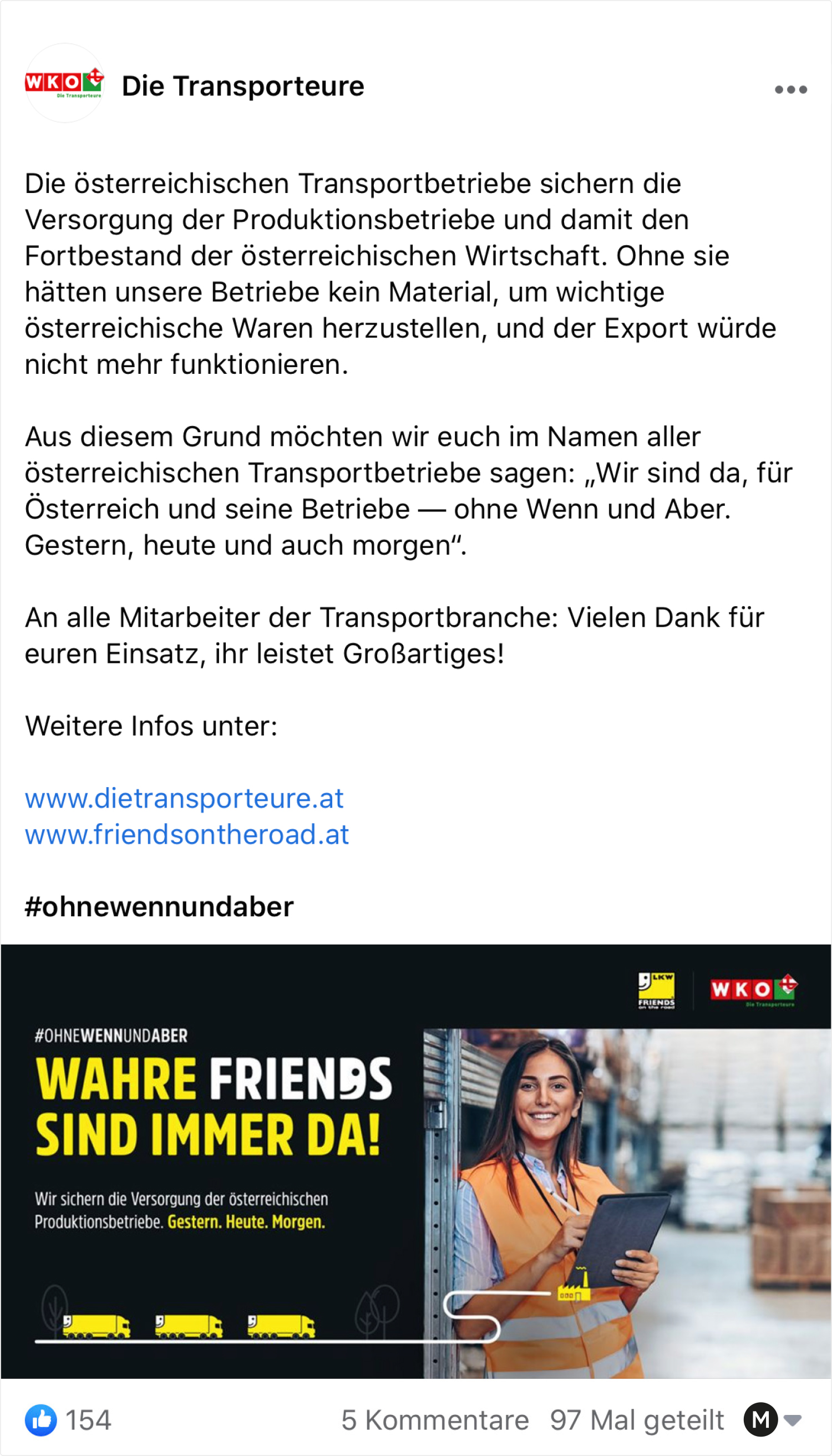 Social Media Kampagne Friends on the Road für die Wirtschaftskammer Österreich
