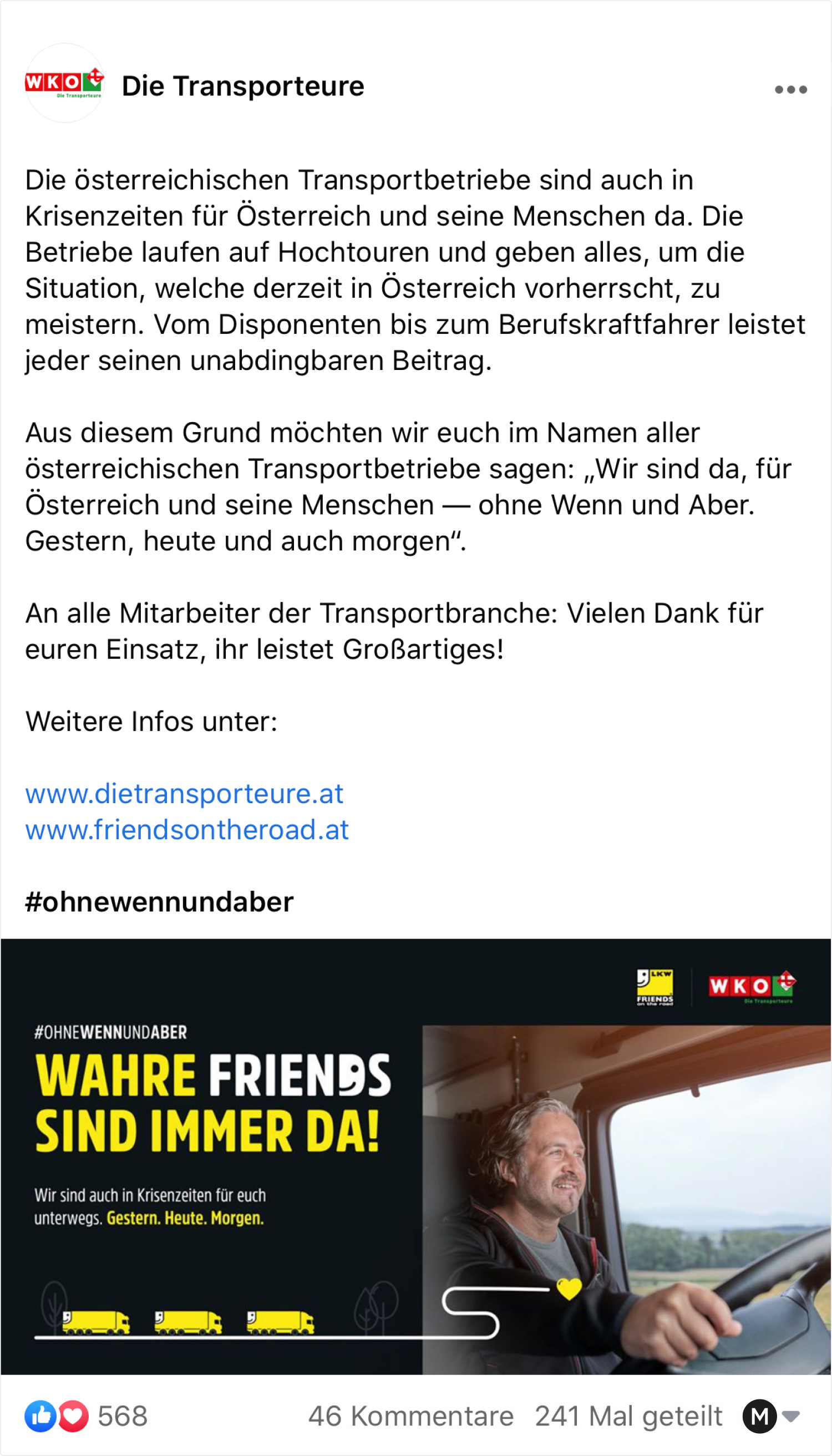 Social Media Kampagne Friends on the Road für die Wirtschaftskammer Österreich